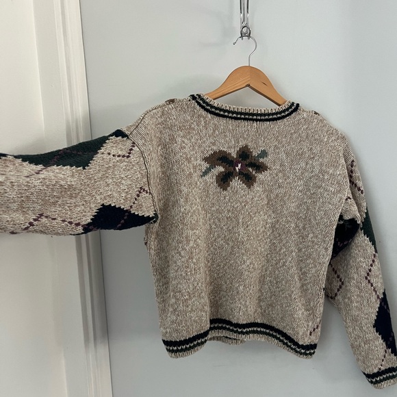 VTG Paul Harris Design Womens Sweater Floral Size Small - Picture 13 of 16
